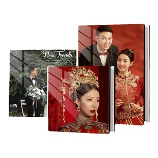 高端亚克力婚纱照相册定制影楼情侣订婚婚礼纪念册结婚照片书制作
