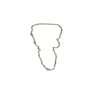 Arthur.k天照系列日本原创手工天然矿石925银男女朝辉捷克珠项链