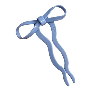 蝴蝶结U型发簪醋酸高级感后脑勺盘发可爱发饰发插日常通勤U形簪子