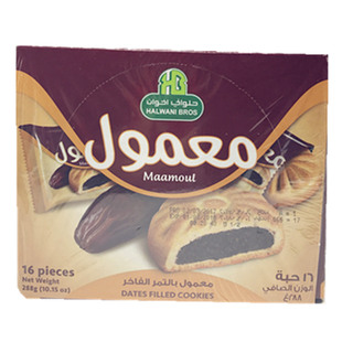 现货 迪拜代购当地特产本土Maamoul椰枣泥夹心饼糕点200g 20包/盒