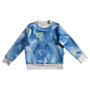 碧青蓝新款男童卫衣女童卫衣秋冬中小童上衣童装圆领卫衣