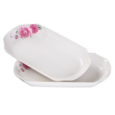 2只陶瓷菜盘家用新款日式早餐