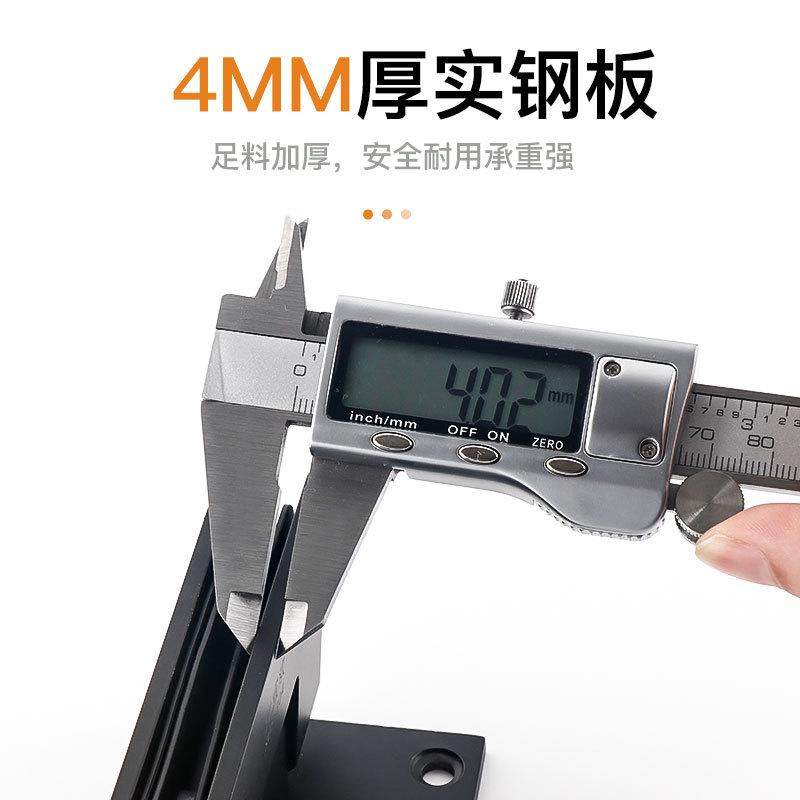 304不锈钢哑黑单边浴室夹淋浴房合页无框玻璃门夹铰链90度加厚180