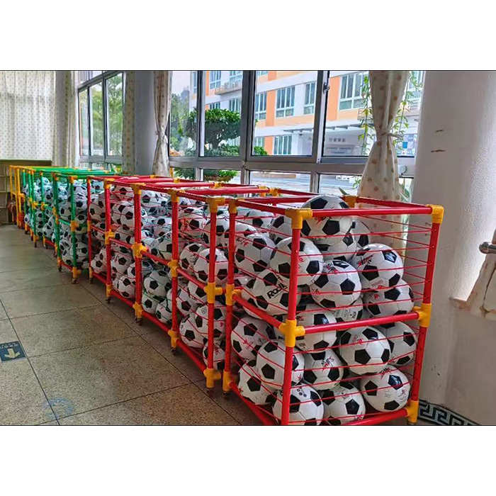 幼儿园置球架体育器材足球排球收纳筐装球筐篮球手推车移动篮球框