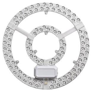 吸顶灯led灯芯替换芯圆形灯盘客厅卧室三色变光灯条吊扇灯光源