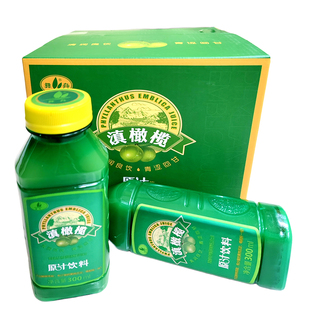 云南特产滇橄榄原汁彝舟牌余甘子橄榄汁原汁 300ml*12瓶包装