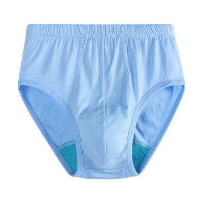 A&B纯棉男高腰抗菌内裤丝光棉宽松大码中老年人裤衩三角裤头1922