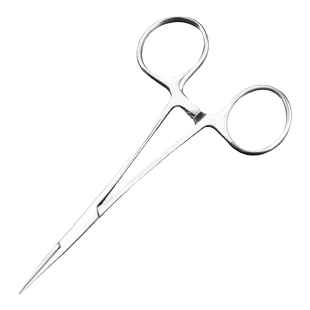 医用止血钳不锈钢血管钳子双眼皮手术工具大小号直弯头弯头手术钳