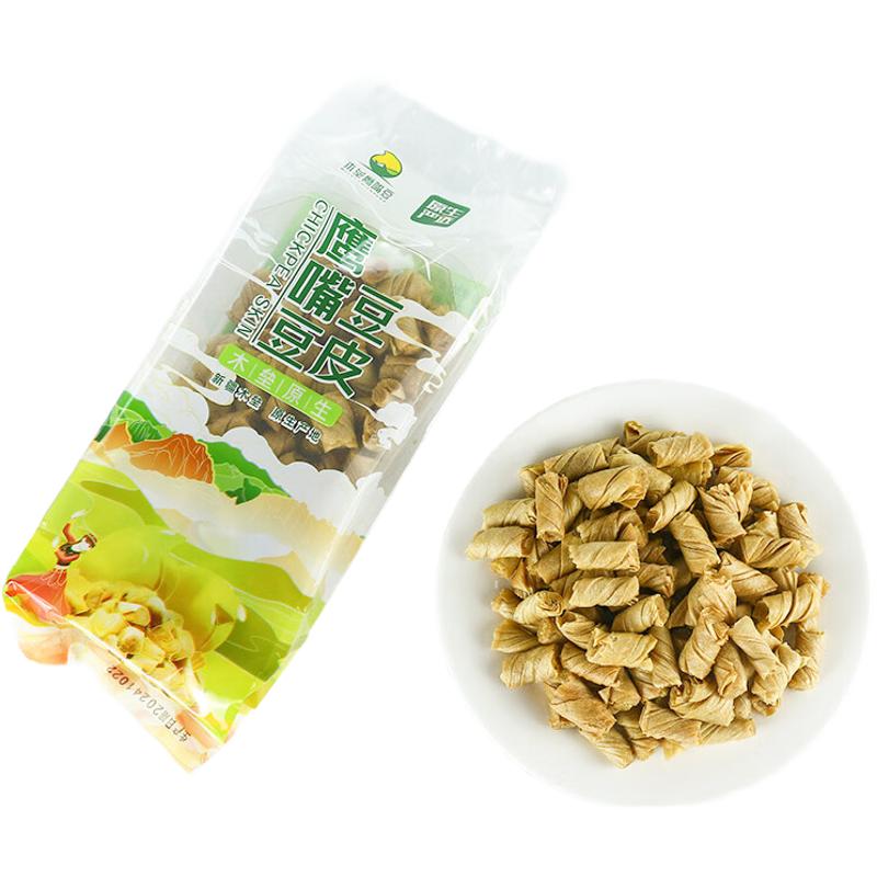 原生严选鹰嘴豆豆皮无麸质豆制品新疆干货非油炸凉拌火锅食材无硫