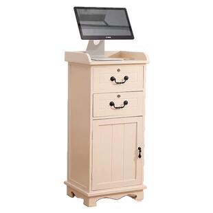 收银台服装店收款台前台接待台时尚个性小网红吧台桌简约现代白色