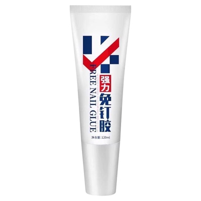 强力免钉胶高粘度金属瓷砖踢脚线卫生间置物架贴墙专用防水家用胶粘得牢免打孔胶水密封胶固定粘墙承重大理石
