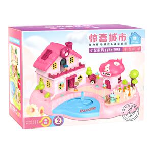 惊喜乐园磁力过家家百宝箱女孩