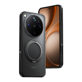 【磁吸支点壳】适用OPPO Find X9 Ultra手机壳亲肤磨砂X9 Pro气囊全包防摔保护套X9高级简约360°旋转支架
