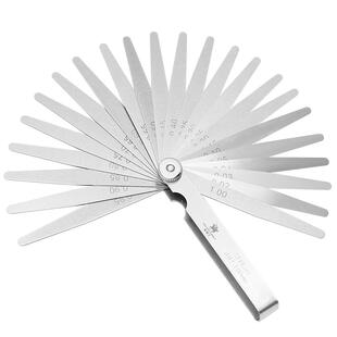 塞尺不锈钢高精度气门间隙尺调整工具厚薄规0.02-1.0mm测量尺单片