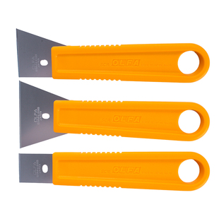 OLFA不锈钢铲刀清洁刀SCR-S、M、L小铲刀神器刮刀修割刀除胶铲墙铲灰美缝玻璃地板瓷砖厨房保洁工具日本进口