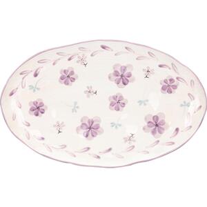 摩登主妇紫兰花日式碗碟陶瓷餐具套装家用新款米饭碗盘子汤碗面碗