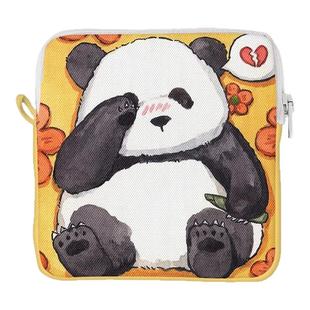 国宝熊猫花花酱hb卡通可爱零钱包卡包卫生巾包收纳袋钥匙包月事包