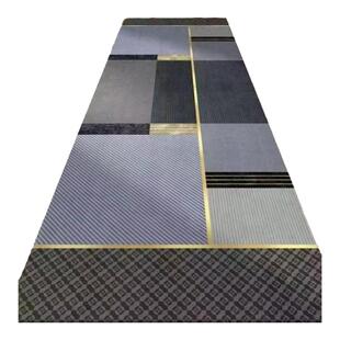 走廊过道地垫入户门门口过道脚垫子水晶绒防滑免洗门外楼道长垫子