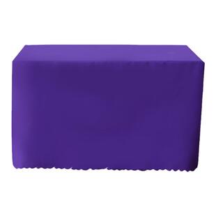 纯色围台布长方形会议室桌布酒店会展签到台桌套定制三面平纹桌套
