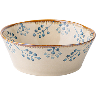 巷子尾〖星果枝系列〗中古风陶瓷餐具好看的饭碗鱼盘家用碗碟盘子