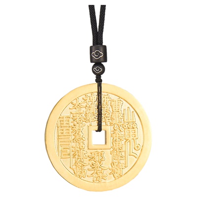 纯铜山鬼花钱挂件古铜钱平安吊坠