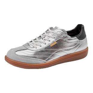 ECCO爱步休闲鞋女 2026新款薄底赛车鞋复古运动德训鞋 柔酷235803