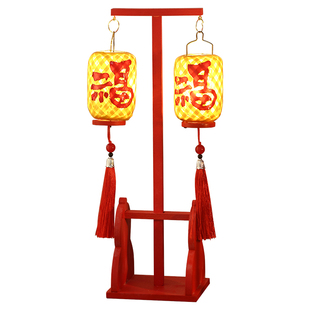 马年2026新款手工竹编发光灯笼新年过年场景氛围摆件宫灯装饰布置