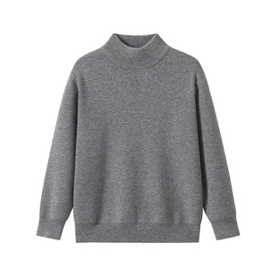 eaya儿童美利奴羊毛衫纯色小中领中大童毛衣校服毛线衣女童打底衫