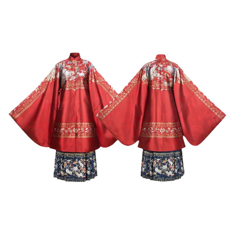 古装汉服出租明制织金马面裙喜