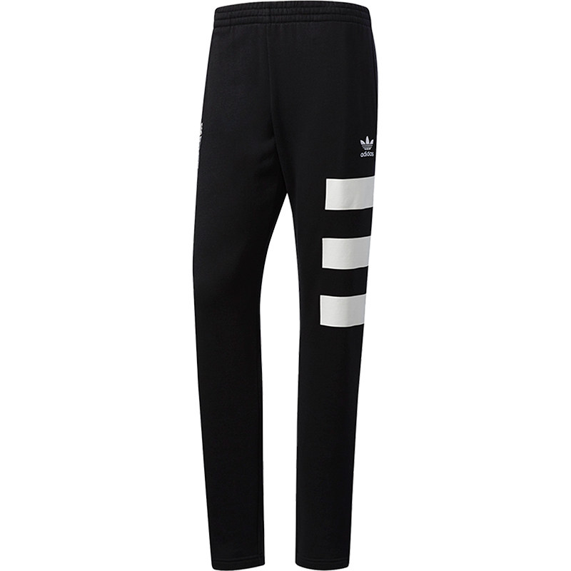 Adidas/阿迪达斯正品三叶草男士梭织字母印花复古运动长裤BQ0893