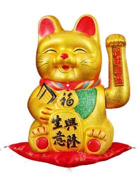 店铺开业电动摇手家居招财猫