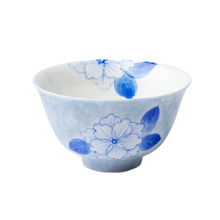 束刻 青花手绘蝶恋花茶杯景德镇釉下彩手工薄胎品茗杯闻香杯单杯