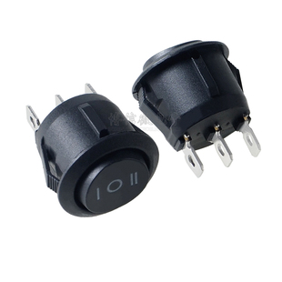 KCD1-105 开孔20MM 船型开关 3脚3档 三脚三档电源开关 圆形船型