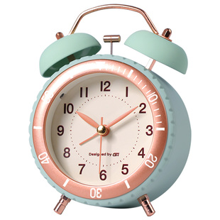 传统金属机械打铃闹钟2025新款学生专用起床神器儿童强力叫醒时钟