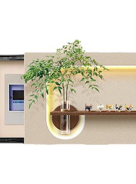 配电表箱盒装饰遮挡立体砂岩挂画