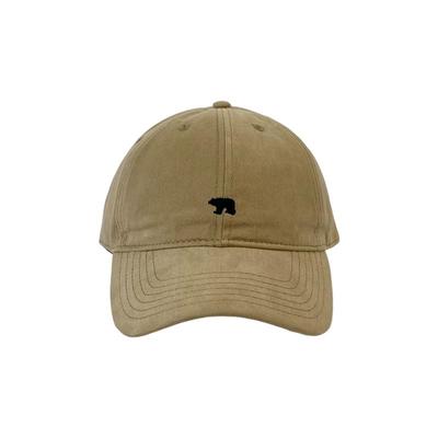 磨毛北极熊刺绣显脸小鸭舌帽子女