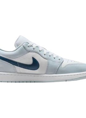 乐积运动 AIR JORDAN 1 AJ1 浅蓝白 低帮 复古篮球鞋 553558-400
