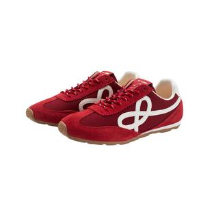 We flower德训鞋红色户外男女百搭日常通勤轻薄凉爽休闲运动鞋