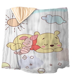 小熊维尼空调被全棉床品冷气被薄被子维尼熊夏凉被噗噗熊poohbear