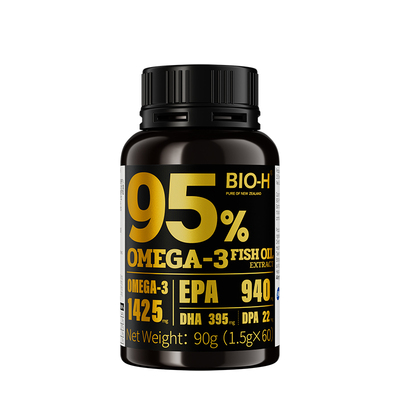 进口高纯95%鱼油60粒可吃2月