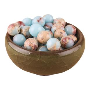 寿山石圆珠 手串手链散珠天然原石玉髓圆珠子DIY百搭饰品配件包邮