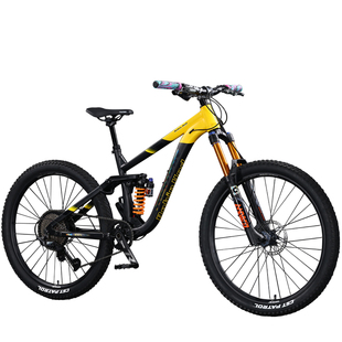 美国牧马人软尾山地自行车双气压减震桶轴4活塞油刹720响12速土坡
