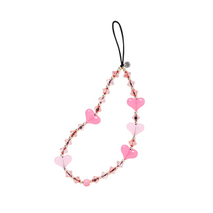 String Ting 樱花之恋手机链Cherry Blossom Love适用于iPhone全系列便携挂链挂绳腕带配件串珠链条ins挂饰