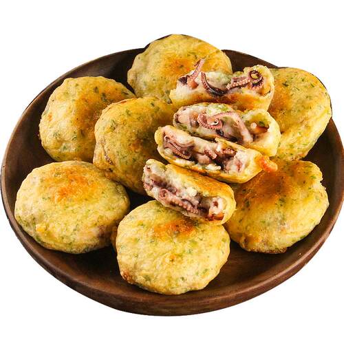 日式小吃海苔章鱼饼冷冻速食油炸小吃半成品炸鸡汉堡半成品菜商用