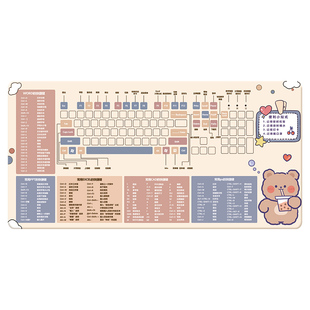 鼠标垫子超大女生电脑桌垫键盘手托办公桌面垫定制护腕桌面加热垫