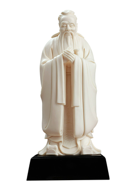 戴玉堂郑建忠陶瓷摆件《孔子》老师恩师送礼家用神像家居饰品摆件