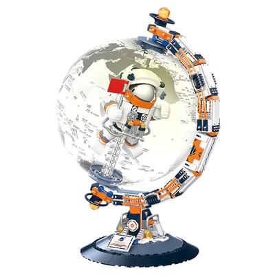 JAKI佳奇积木航天破晓地球仪