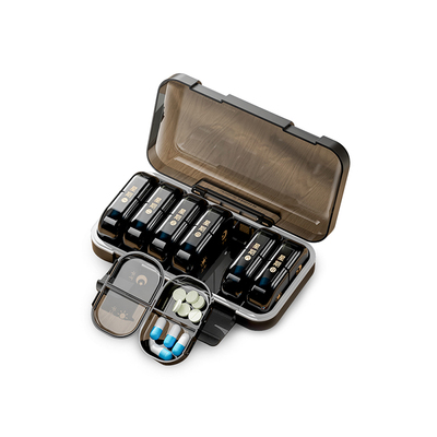 日式药盒便携分装一周七天随身药物药片装药盒子一日三餐迷你小号