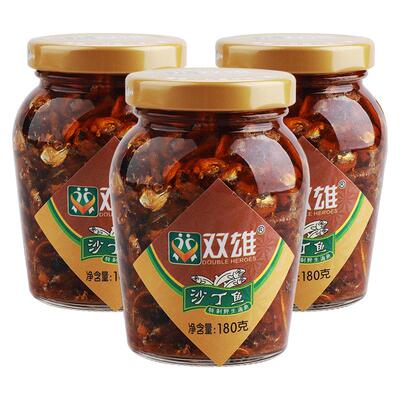 双雄豆豉沙丁鱼仔即食180g*3