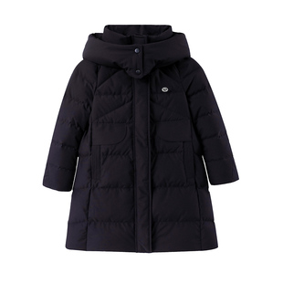 半度闲女大童石墨烯羽绒服冬装中长款洋气25新款女孩冬季加厚外套